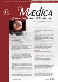 MÆDICA - a Journal of Clinical Medicine | Vol. 19, No. 1, 2024 MÆDICA - a Journal of Clinical Medicine | Vol. 19, No. 1, 2024