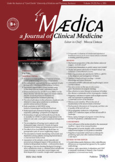 MÆDICA - a Journal of Clinical Medicine | Vol. 19, No. 4, 2024 MÆDICA - a Journal of Clinical Medicine | Vol. 19, No. 4, 2024