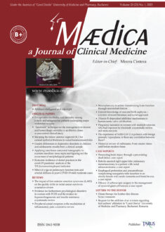 MÆDICA - a Journal of Clinical Medicine | Vol. 20, No. 1, 2025 MÆDICA - a Journal of Clinical Medicine | Vol. 20, No. 1, 2025