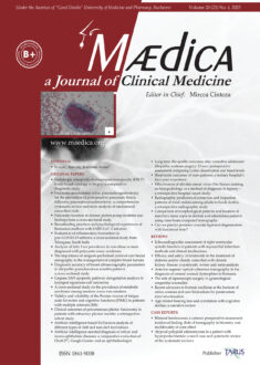 MÆDICA - a Journal of Clinical Medicine | Vol. 20, No. 4, 2025 MÆDICA - a Journal of Clinical Medicine | Vol. 20, No. 4, 2025
