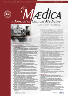 MÆDICA - a Journal of Clinical Medicine | Vol. 21, No. 2, 2026 MÆDICA - a Journal of Clinical Medicine | Vol. 21, No. 2, 2026